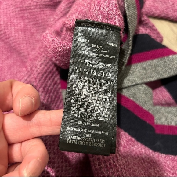 Ted Baker London Sea Salt Contrast textured Sweater - Picture 6 of 6